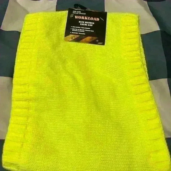 Workload High visibility neck warmer new with tags yellow - Picture 1 of 3